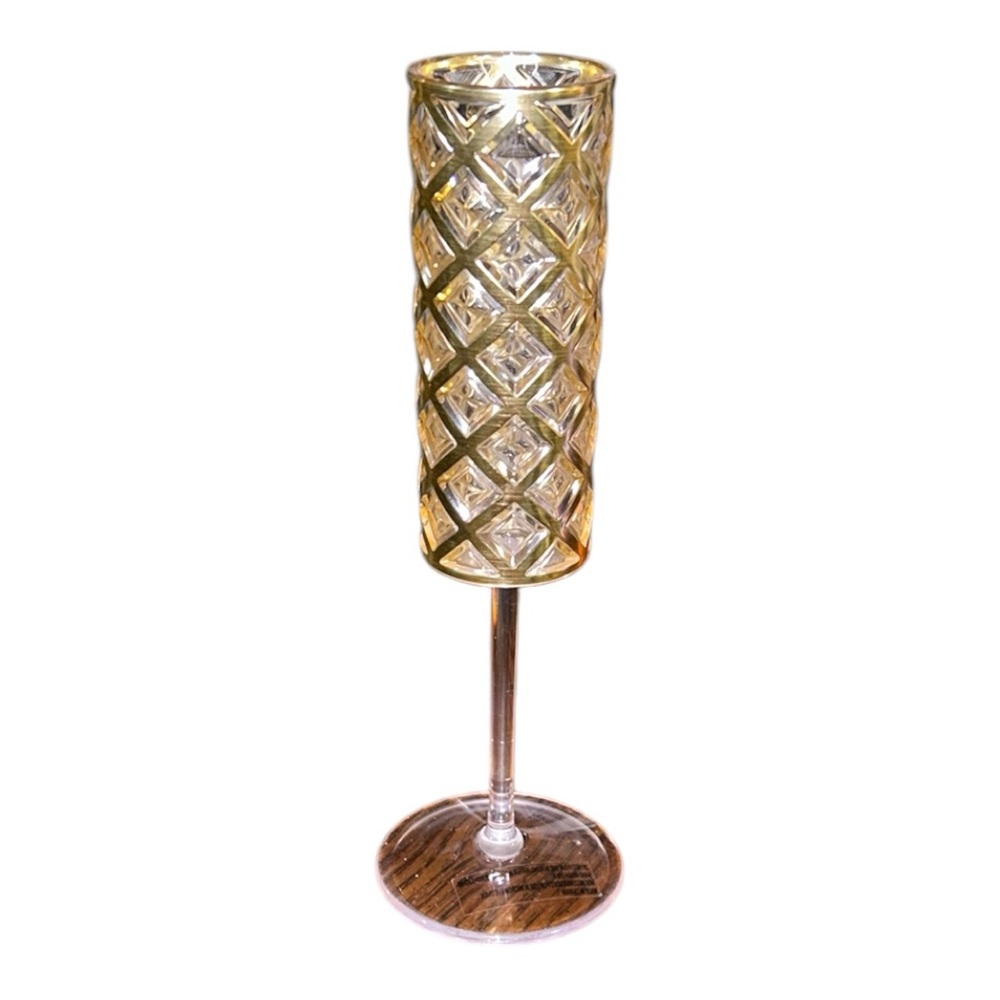 NWOT - Rachel Zoe Gold Drinkware - Plastic Champagne Flute